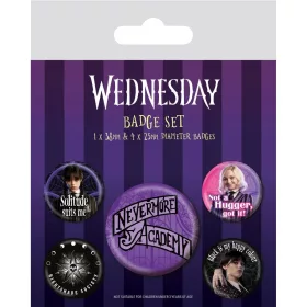 Wednesday (Nevermore) kitűző szett