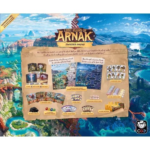 Lost Ruins of Arnak: Twisted Paths társasjáték, angol