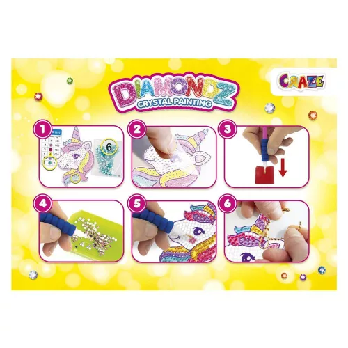 Craze DIAMONDZ - Unikornis kulcstartó szett