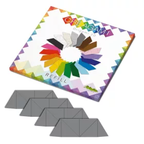 Creagami utántöltő 3D origami készlethez, kőszürke