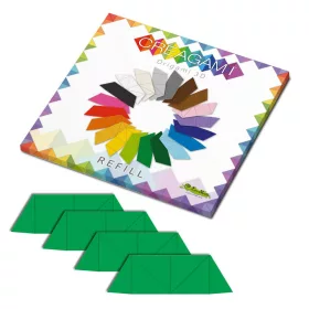   Creagami utántöltő , 3D origami készlethez, tavaszi zöld