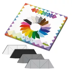  Creagami utántöltő , 3D origami készlethez, többszínű, semleges