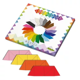   Creagami utántöltő , 3D origami készlethez, többszínű, almás pite