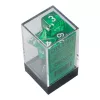 Chessex: Translucent Polyhedral - zöld és fehér dobókocka készlet