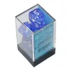 Chessex: Translucent Polyhedral - kék és fehér dobókocka készlet