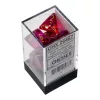 Chessex: Gemini Polyhedral Translucent - vöröseslila és arany dobókocka készlet