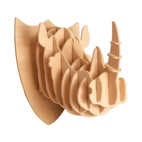 Gepetto's Workshop - Rinocéroszfej- 3D fapuzzle