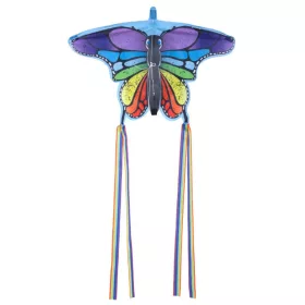   Kites Ready 2 Fly - Mini Nylon pop-up Kite - BLUE BUTTERFLY szélsárkány