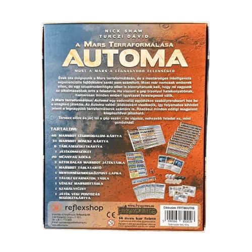 A Mars terraformálása: Automa kiegészítő