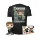 Funko Pop! & Tee: Star Wars The Mandalorian - Luke w/ Grogu figura és póló (M)