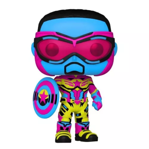 Funko POP! Marvel: The Falcon and The Winter Soldier - Captain America (Blacklight) figura #987