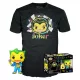 Funko Pop! & Tee: DC Comics - Joker Blacklight figura és póló (L)