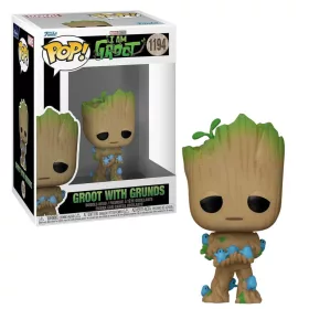 Funko POP! Marvel: I am Groot - Groot w/ grunds figura