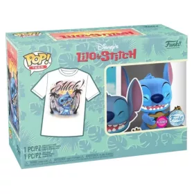   Funko POP! & Tee: Lilo & Stitch - Ukelele Stitch figura és póló (Xl)