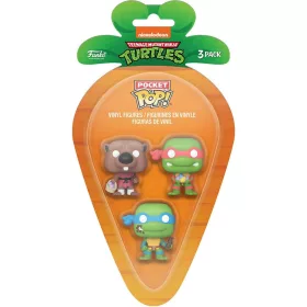   Carrot Pocket Funko POP!: Teenage Mutant Ninja Turtles - Leonardo & Raphael & Splinter 3PK figura