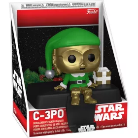   Funko POP! Edge-Sitter: Star Wars - Holiday Darth C-3PO figura