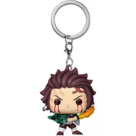   Funko POP! Keychain: Demon Slayer - Tanjiro (Sun Breathing) kulcstartó