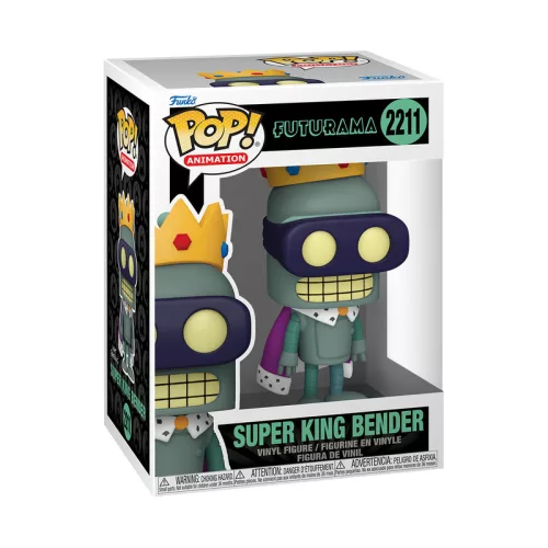 Funko POP Animation: Futurama S5- Super King Bender figura