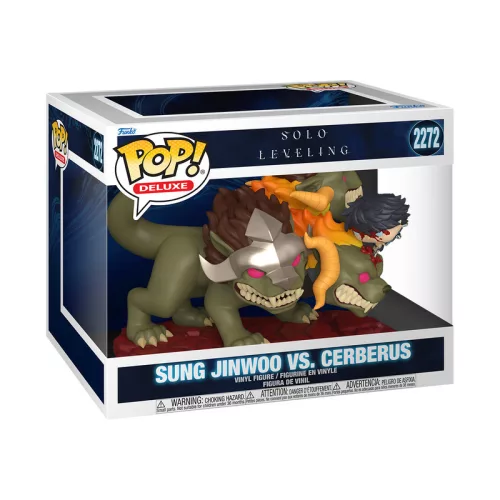 Funko POP Deluxe: SLVL- Jinwoo Vs Cerberus figura
