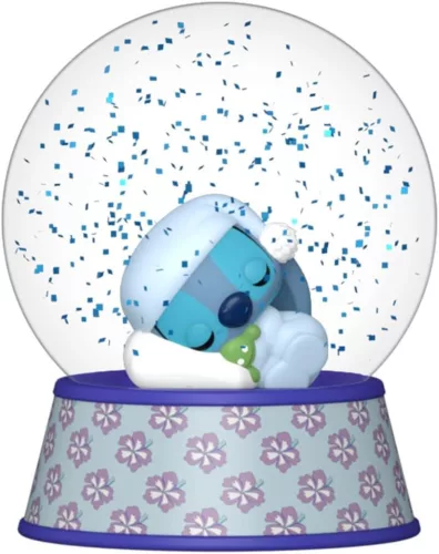 Funko Mini Glitter Globe Sleeping Stitch – Lilo & Stitch gyűjtői figura