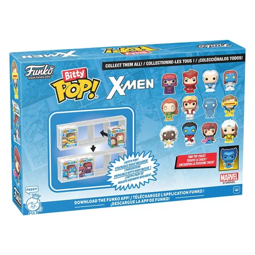 Funko Bitty POP! Marvel X-Men 4 db-os figura szett – Magneto, Skarlát Boszorkány, Higanyszál, Mystique