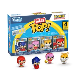   Funko Pop! Bitty 4 db-os minifigura szett – Sonic the Hedgehog (Sonic, Amy, Tails, Knuckles)