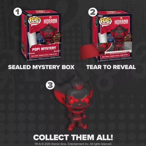 Funko POP! Mystery Warner Bros. Horror meglepetésdoboz – vinyl figura + POP! kártya (blind box)