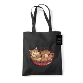   Pyramid VINCENT TRINIDAD (NEKO RAMEN BOWL) fekete vászontáska
