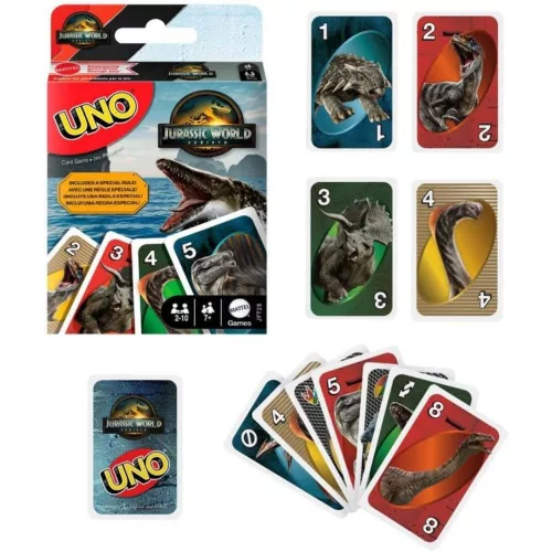 Uno Jurassic World 2025 kártyajáték