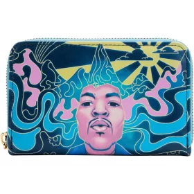   Loungefly Jimi Hendrix: Psychedelic körbe cipzáras pénztárca