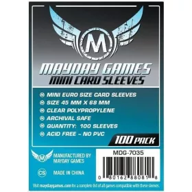   Mayday Games Mini Euro méretű kártyavédő (100 db-os csomag) 45 mm x 68 mm