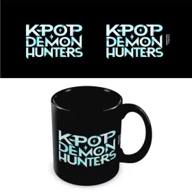 Pyramid K-POP DEMON HUNTERS (K-POP LOGO) fekete bögre