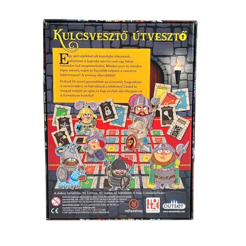 Kulcsvesztő útvesztő társasjáték