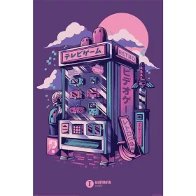 Ilustrata (RETRO VENDING MACHINE) maxi poszter