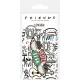 Pyramid FRIENDS (CENTRAL PERK SKETCH) PVC kulcstartó