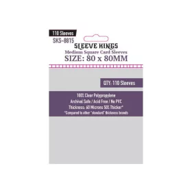   Sleeve Kings Közepes négyzet kártyavédő (110 db-os csomag) 80 x 80 mm