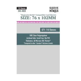   Sleeve Kings egyedi Roxforti csata nagy kártyákhoz való kártyavédő (110 darabos csomag) 76x102 mm