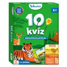   Skillmatics 10 Kvíz – Ámulatos állatvilág kártyajáték (52 állat)