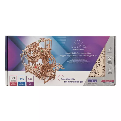 UGEARS Lépcsős golyópálya - mechanikus modell