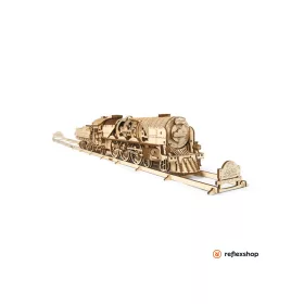 UGEARS V-Express vonat sínekkel - mechanikus modell