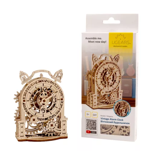UGEARS Vintage ébresztőóra - mechanikus modell