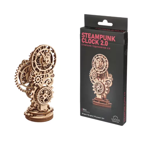 UGEARS Steampunk óra - mechanikus modell 2.0