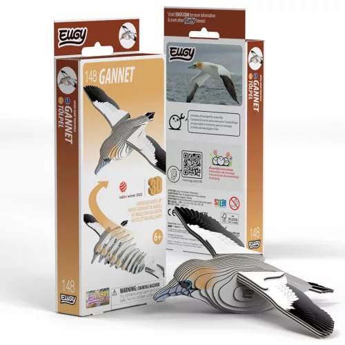 EUGY Gannet 3D puzzle – karton madárfigura (148)