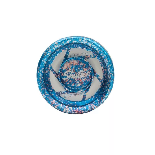 YoYoFactory Shutter yo-yo, splash kék/ezüst/piros