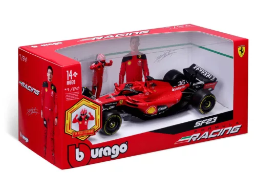 Bburago 1/24 F1 versenyautó pilótával - Ferrari SF-23