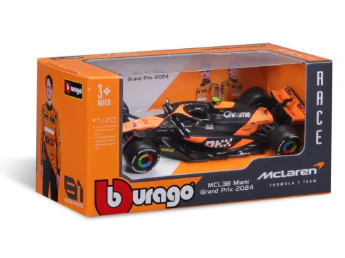 Bburago 1/43 F1 versenyautó - McLaren Racing MCL38 (2024)