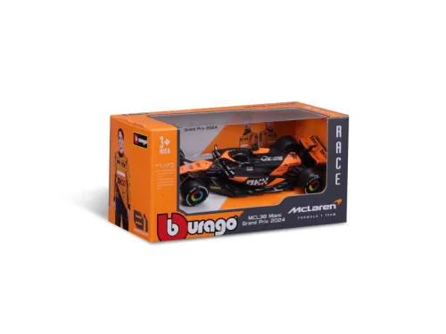 Bburago 1/43 F1 versenyautó - McLaren Racing MCL38 (2024)