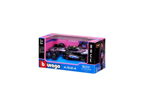 Bburago 1/43 F1 versenyautó - BWT Alpine F1 Team A524 (2024)