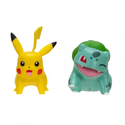 Pokémon 2 db-os figura - Bulbasaur, Pikachu