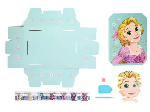 Gyémántfestõs kép kerettel, Disney hercegõk, 2 féle